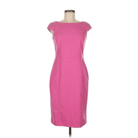 Banana Republic Dresses & Skirts - Banana Republic Dress Size 10 Barbie Pink Cap Sleeve Sheath V Back Office Siren